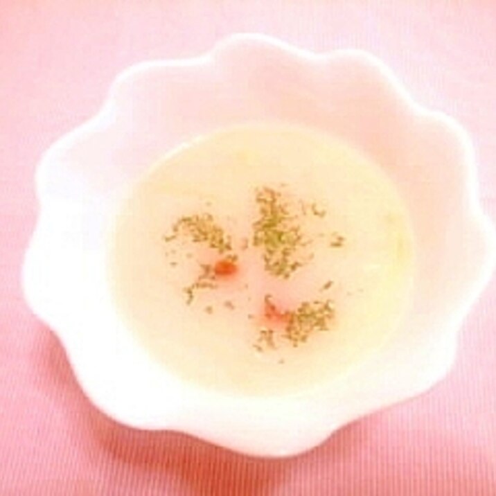 玉葱の豆乳スープ